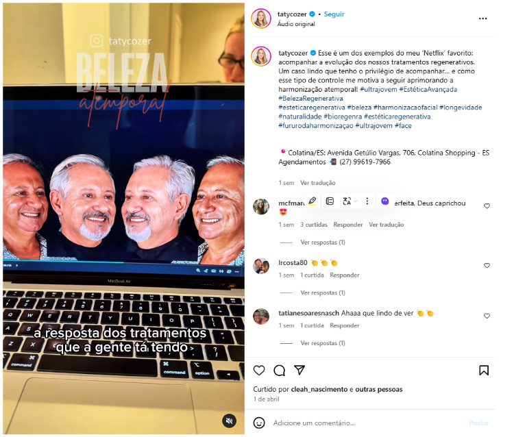 Dra. Tatiany Cozer - instagram