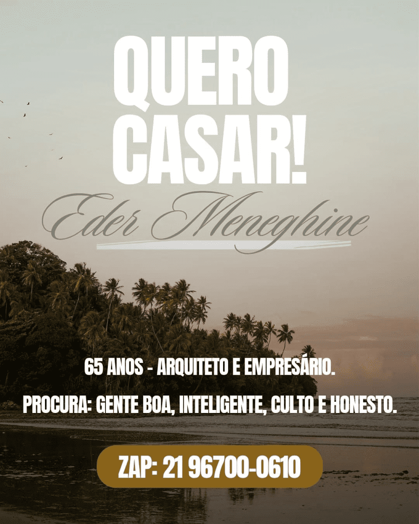 Eder Meneghini quer se casar novamente