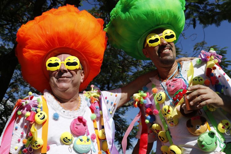 Rio de Janeiro (RJ) 10/02/2024 – Foliões na apresentação de carnaval do bloco da Terreirada Cearense, na Quinta da Boa Vista. Foto: Fernando Frazão/Agência Brasil