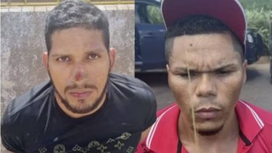 Rogério da Silva Mendonça, de 35 anos, e Deibson Cabral Nascimento, de 33 anos, foram encontrados a 1.600 km de distância da penitenciária. (Foto: PFPA/ PRFPA)
