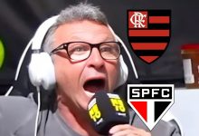 Neto crava palpite e garante que o vencedor entre Flamengo x São Paulo será o time de Carpini