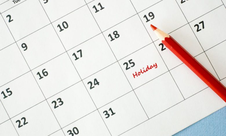 Calendario de feriados de 2026