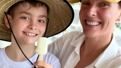 De acordo com Ana Hickmann, toda a confusão teve início na sua cozinha durante uma conversa dela com seu filho, Alezinho, de 9 anos (Foto: Instagram)