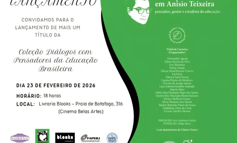 Livro sobre Anísio Teixeira ganha lançamento no Rio de Janeiro